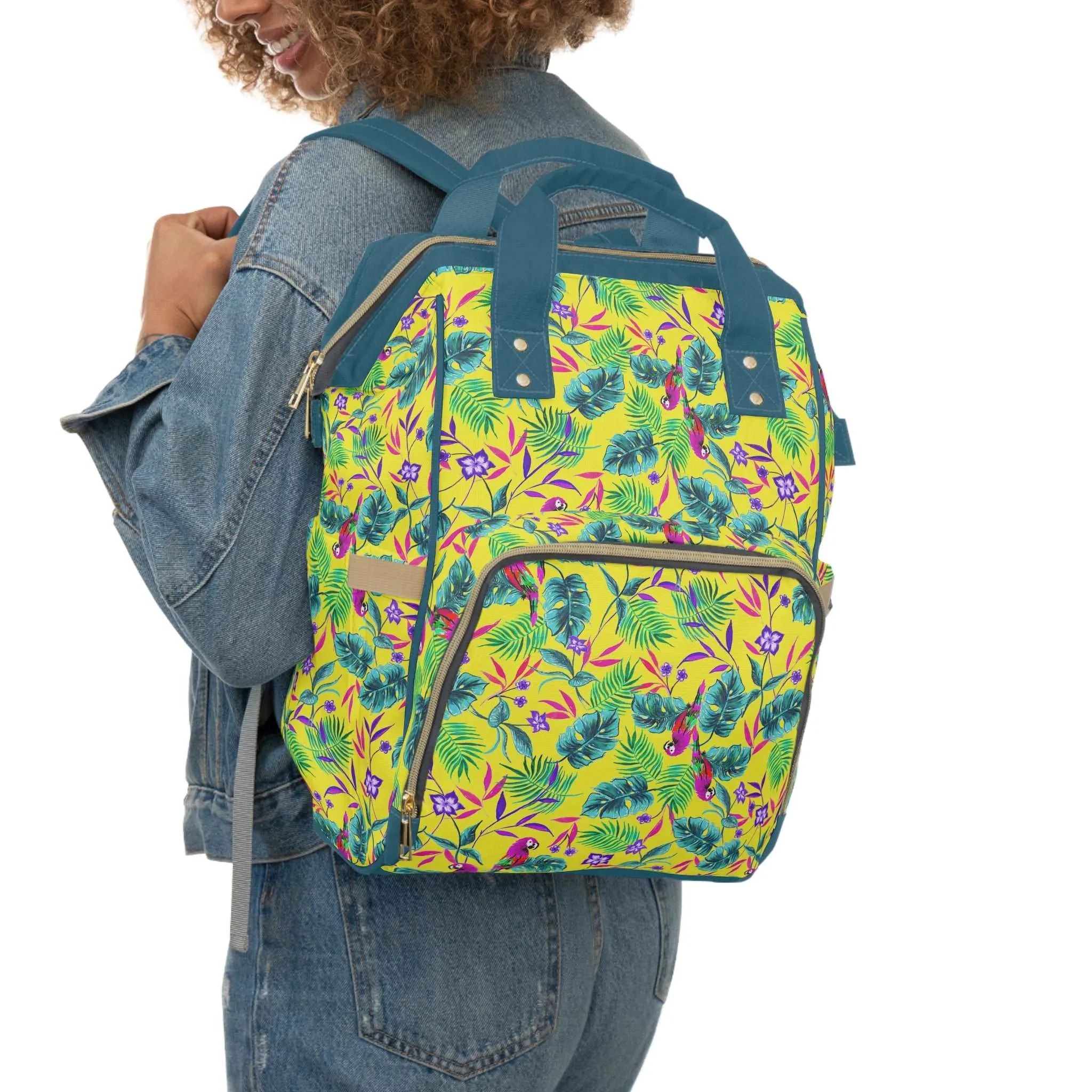 Yellow Baby Changing Bag Backpack - Pollywood