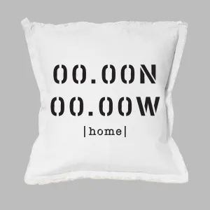Your Home Coordinates Square Pillow