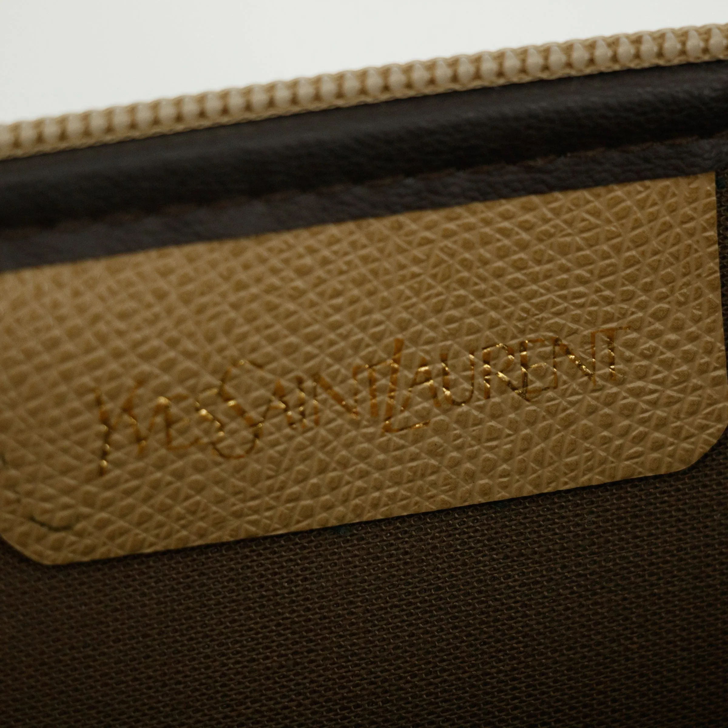 Yves Saint Laurent Giraffe Canvas Toiletry Pouch -#3000
