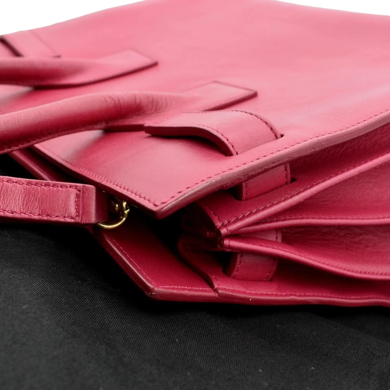 YVES SAINT LAURENT Sac de Jour Leather Satchel Shoulder Bag Pink