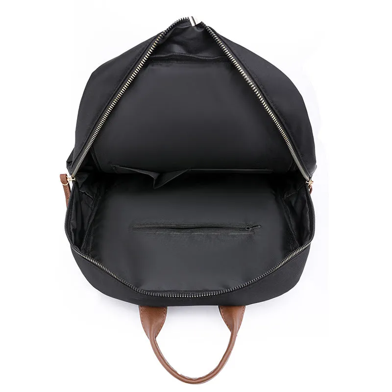 Zip Fastener Casual Large Capacity Backpack
