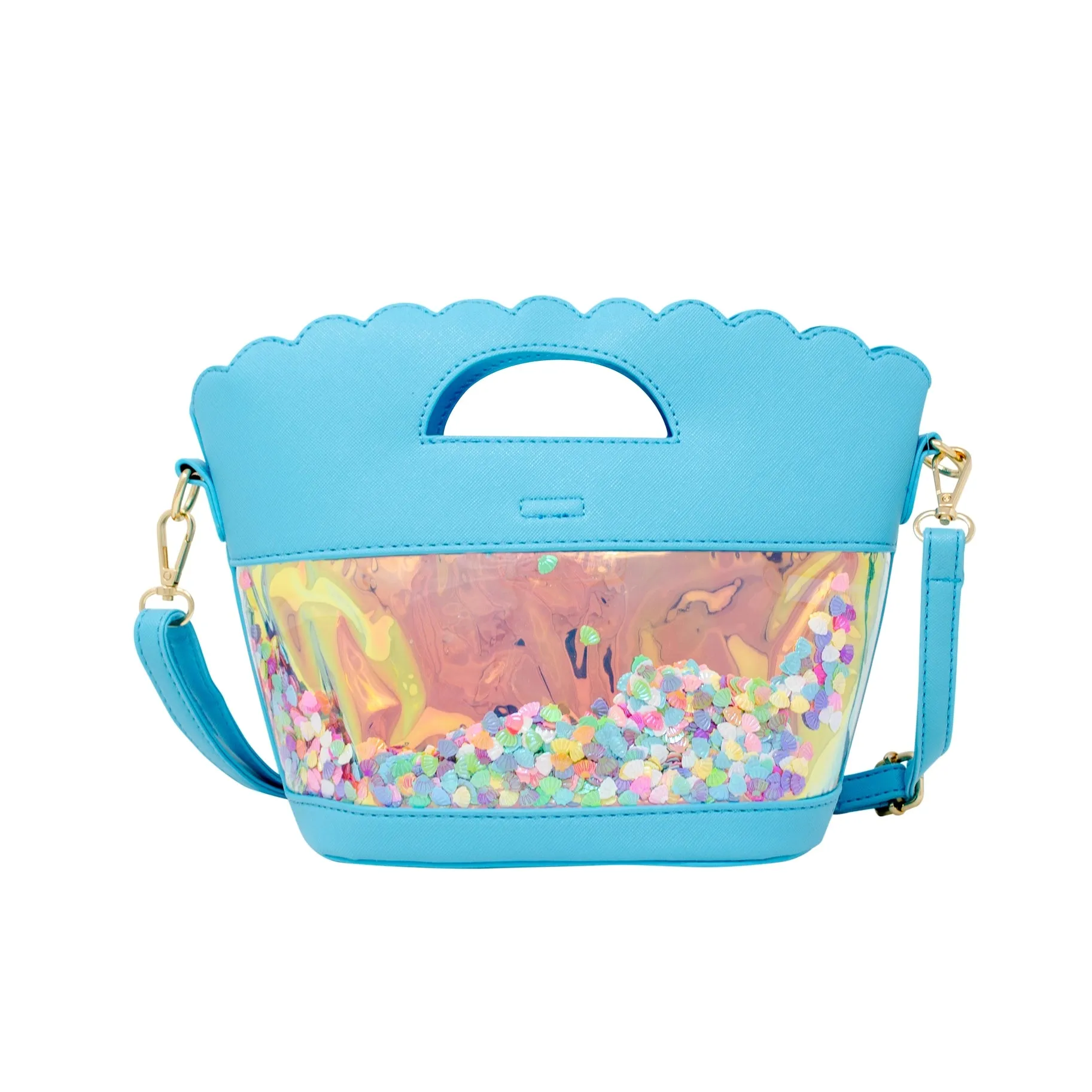 Zomi Gems Mermaid Confetti Tote Bag - Blue
